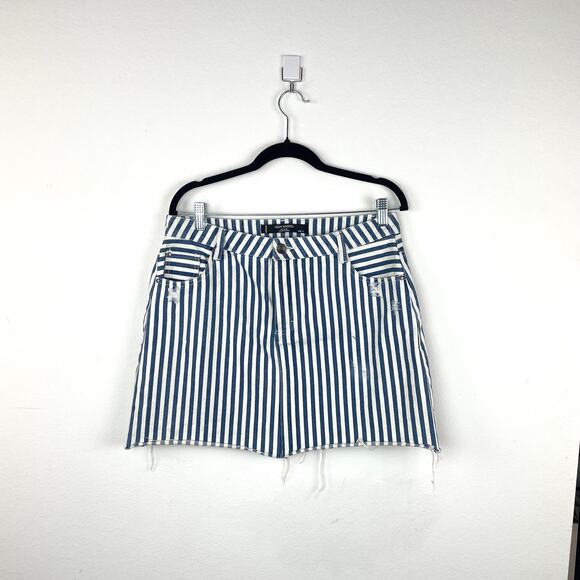 Factorie High Waisted Striped Mini Skirt, Size 10 - Picture 1 of 9